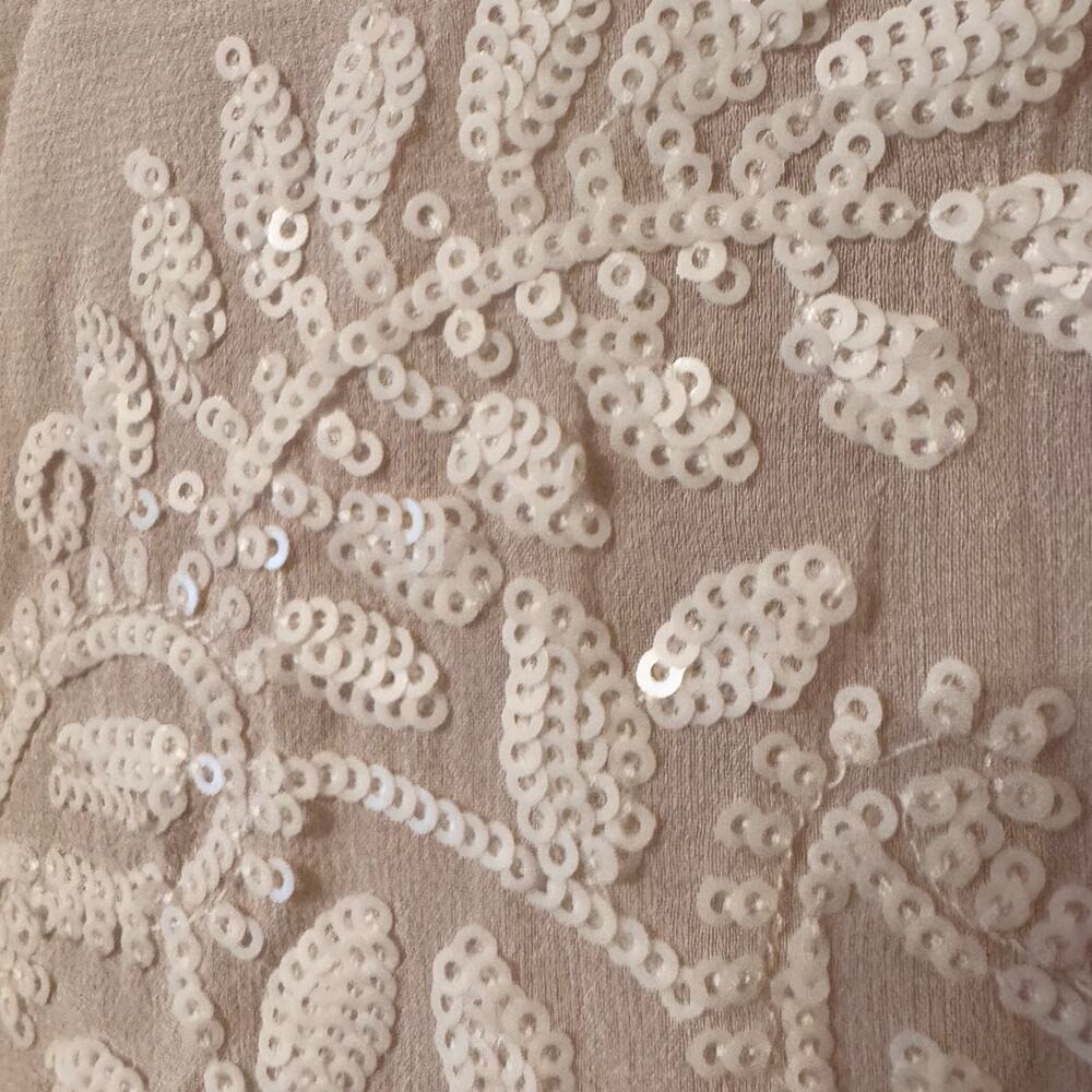 Marie France Van Damme Silk Embellished Tunic Old Money Resort Designer - Picture 4 of 10